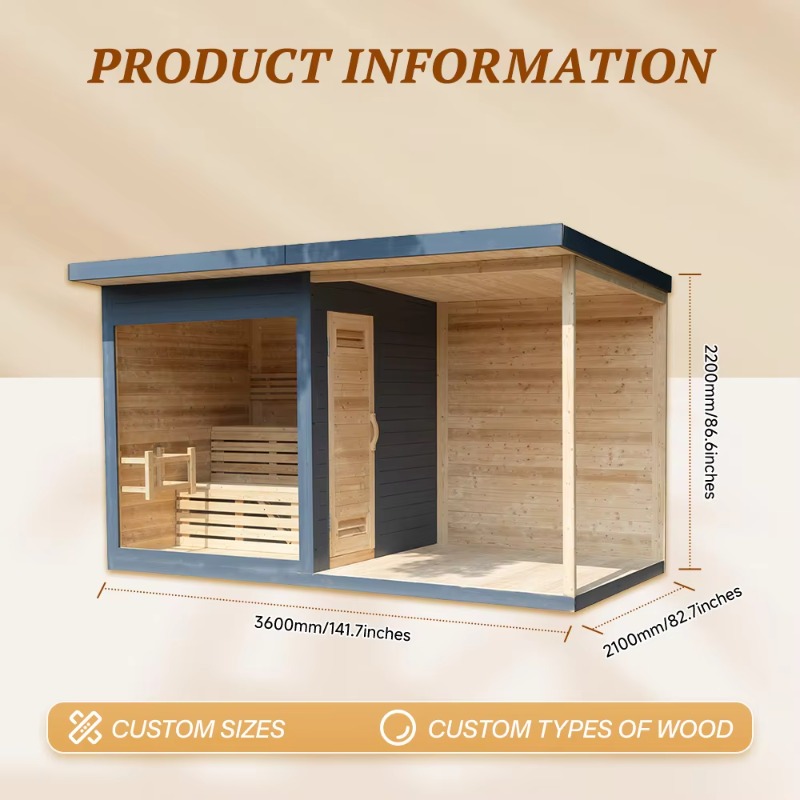 Wood Sauna Cabin Matching Ice  - đánh giá và giá Wellness Resort Spa