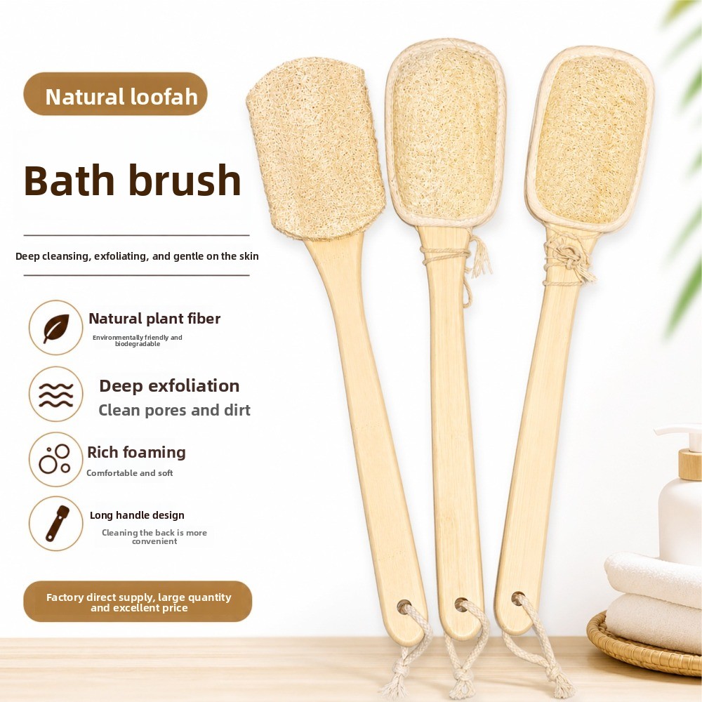Double-sided Natural Loofah Ba - đánh giá và giá Body Loofah Natural