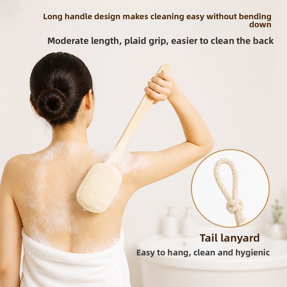 Double-sided Natural Loofah Ba - đánh giá và giá Body Loofah Natural