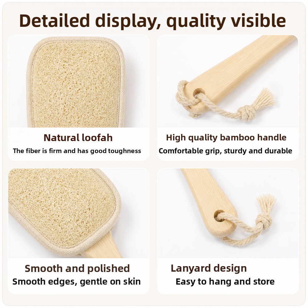 Double-sided Natural Loofah Ba - đánh giá và giá Body Loofah Natural