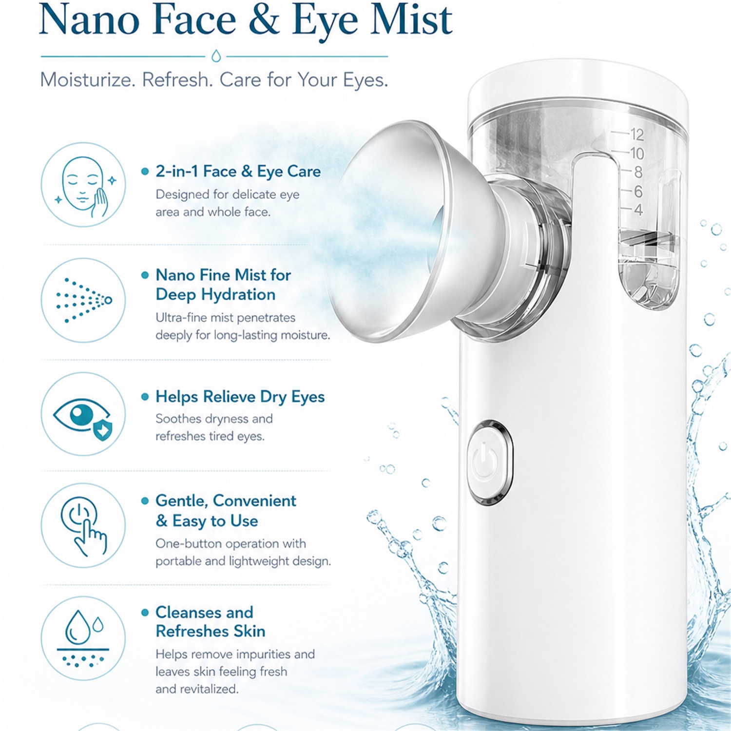 Eye Nano Sprayer Electric Eye  - đánh giá và giá Facial Steamer Nano
