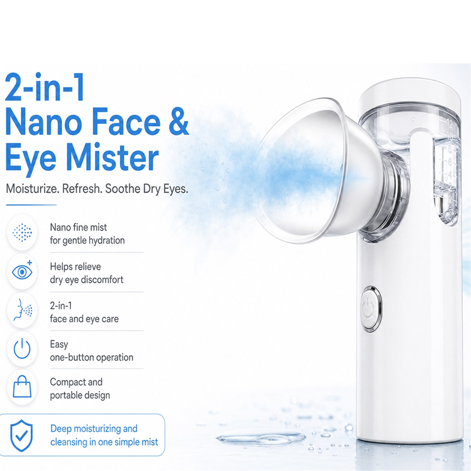 Eye Nano Sprayer Electric Eye  - đánh giá và giá Facial Steamer Nano