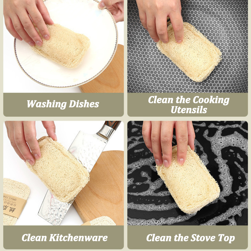 Natural Loofah Sponge Scrubber - đánh giá và giá Body Loofah Natural