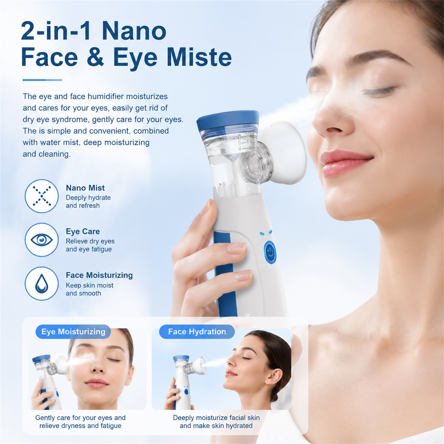 Handheld Facial Nano Mister Po - đánh giá và giá Facial Steamer Nano
