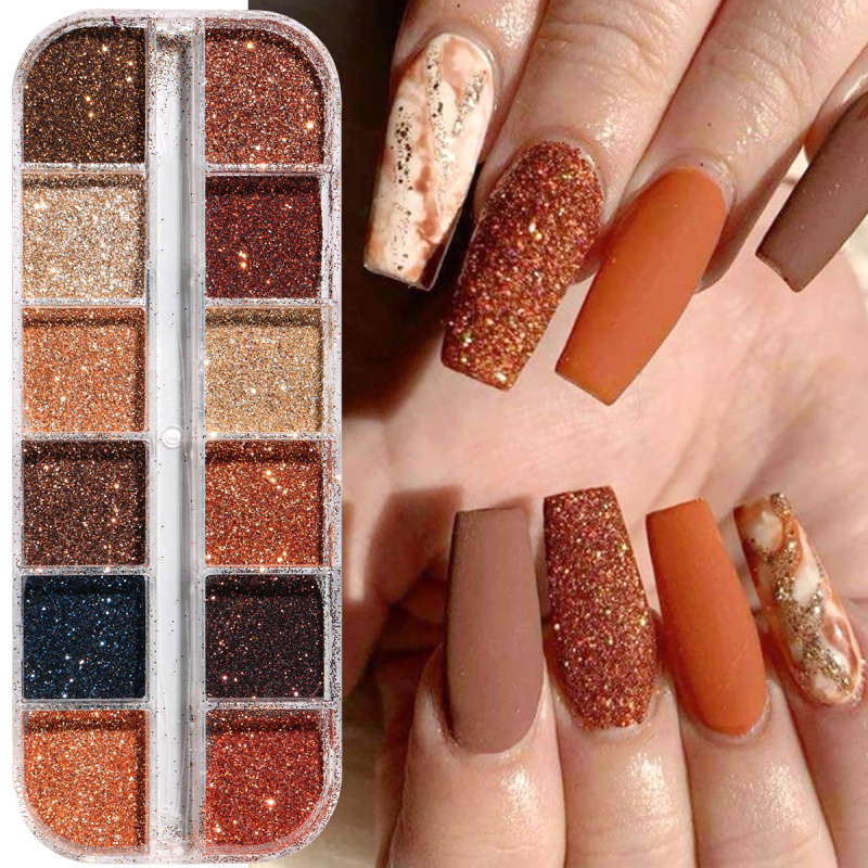 Shiny Coffee Brown Nail Glitte - đánh giá và giá Sugar Scrub Coffee