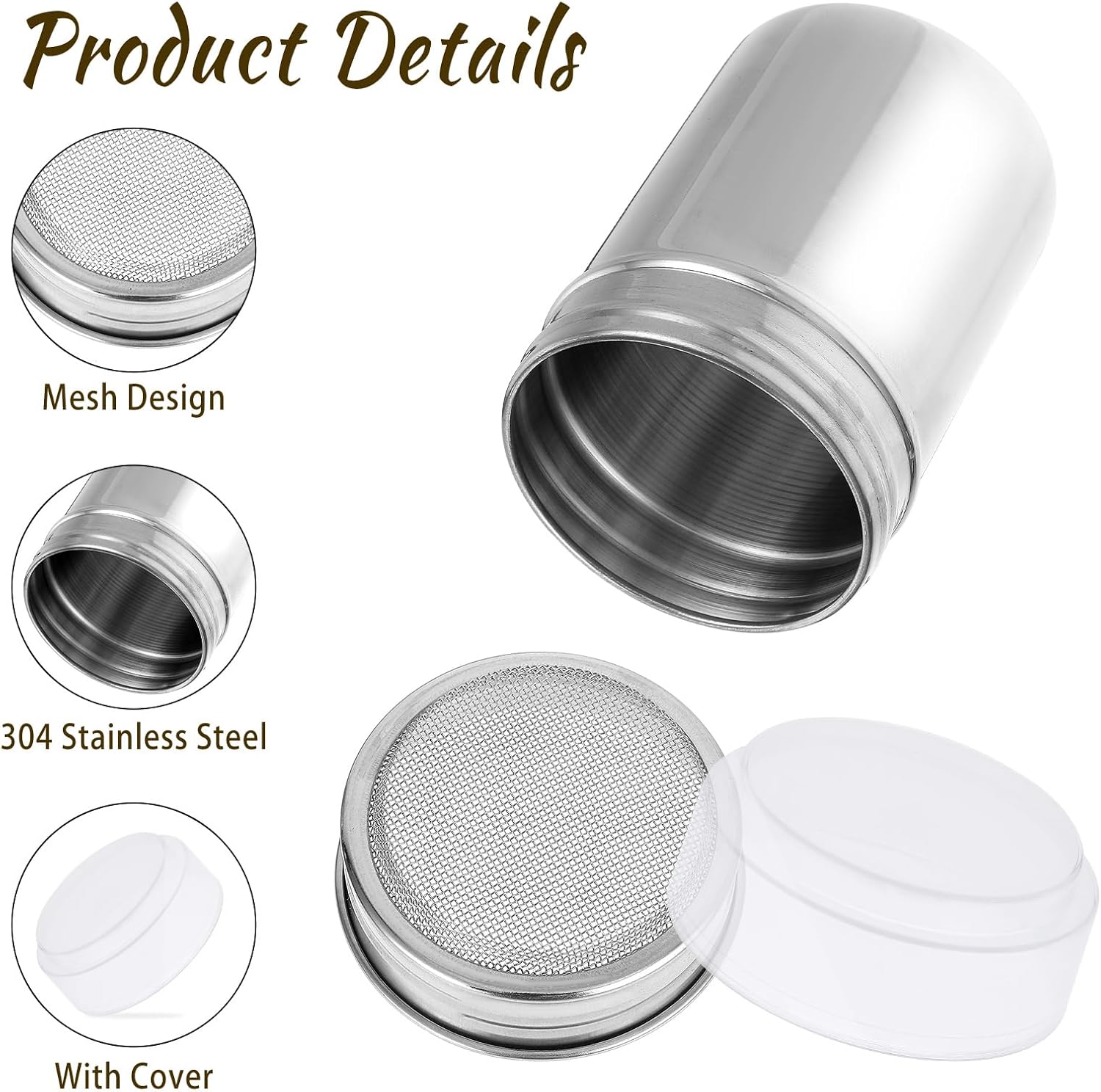 1Pcs Stainless Steel Powder Su - đánh giá và giá Sugar Scrub Coffee